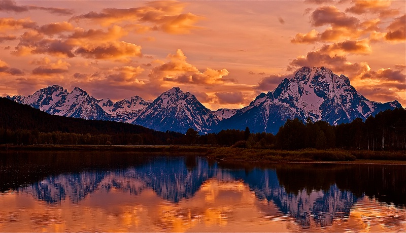  Sunset Over Oxbow Bend