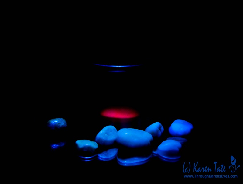 Light Painting on River Rocks