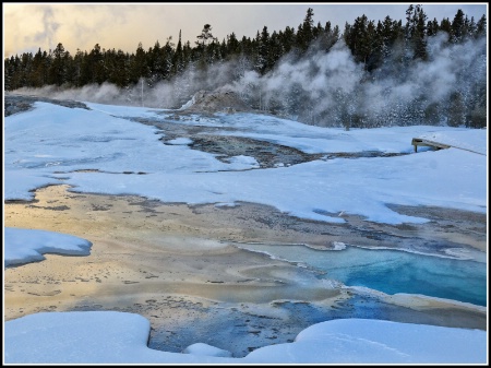 Sunrise on the gysers