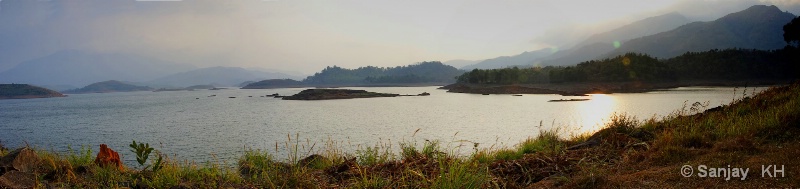 Panorama - Banasura Lake