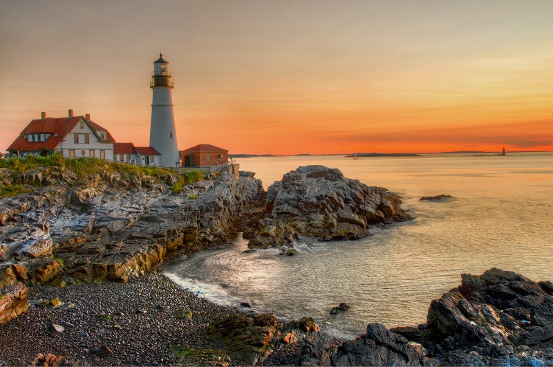 Dawn, Portland Headlight