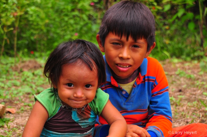 Peru- children from Ese Eja tribe