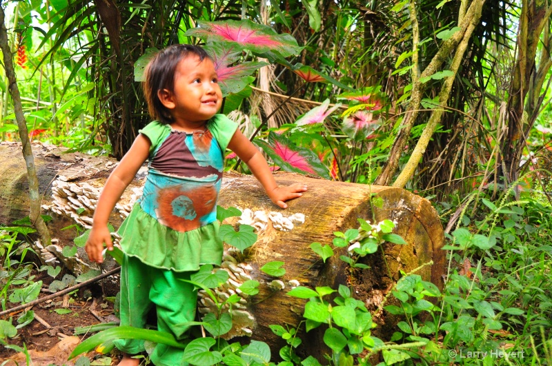 Peru- girl from Ese Eja tribe