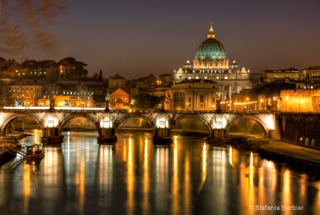 The lights of St. Peter's