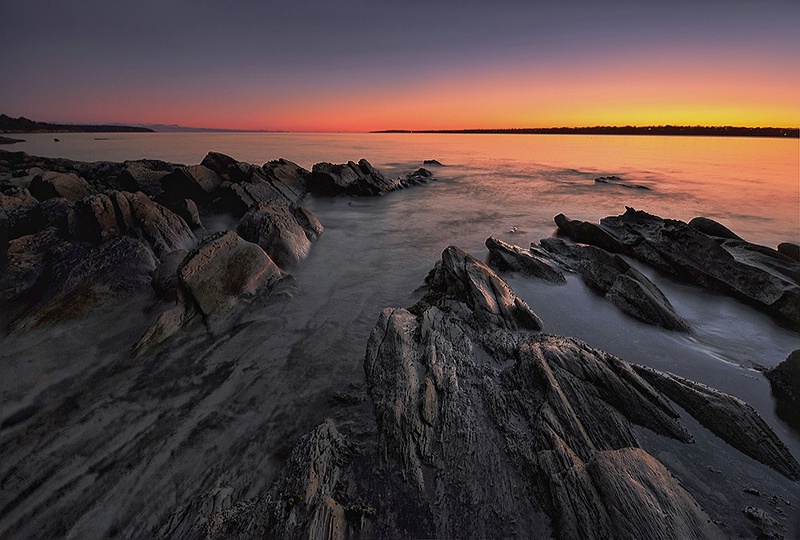 Sunset over an Island