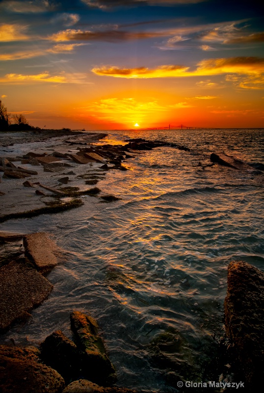 Sunrise at Ft.Desoto Park, St.Petersburg,Florida - ID: 12745231 © Gloria Matyszyk