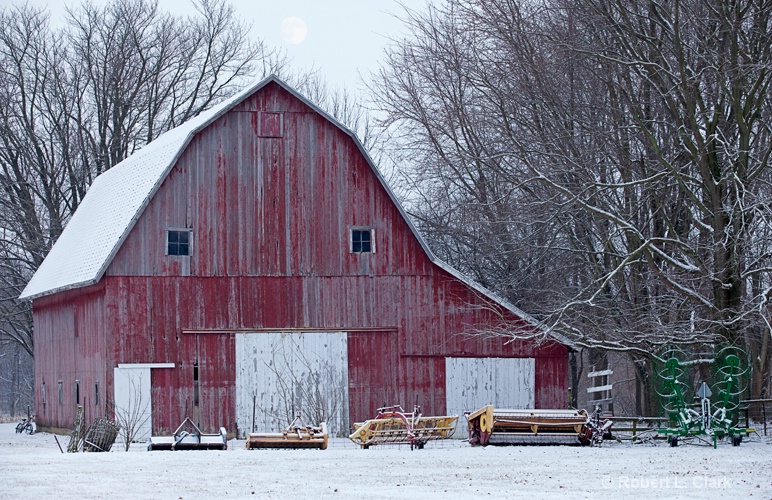 Light Snow on the Farm