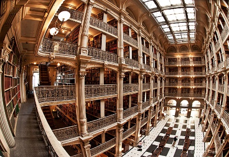 Peabody Library in Baltimore, MD