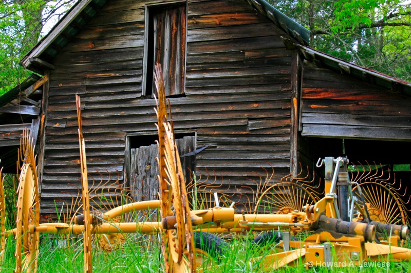 old barn and old  tools lores