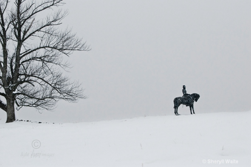 Gettysburg Winter Silhouette