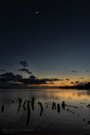 Sunset Over The Coquille