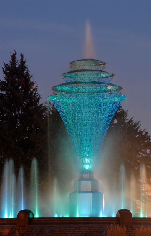 Fountain in Aqua