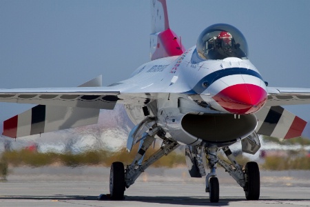 Thunderbird 5 Performing Flight Control Check