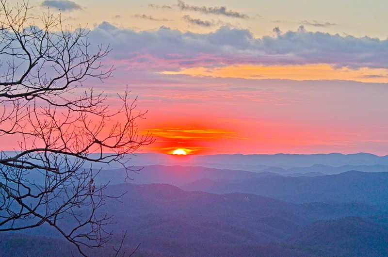 Winter Sunrise, Blowing Rock, North Carolina