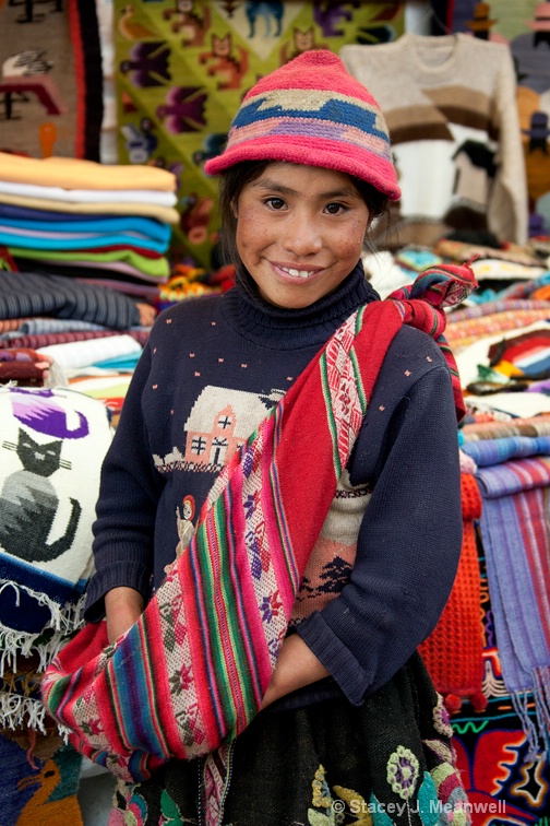 Chichicastenango Market Girl - ID: 12842987 © Stacey J. Meanwell