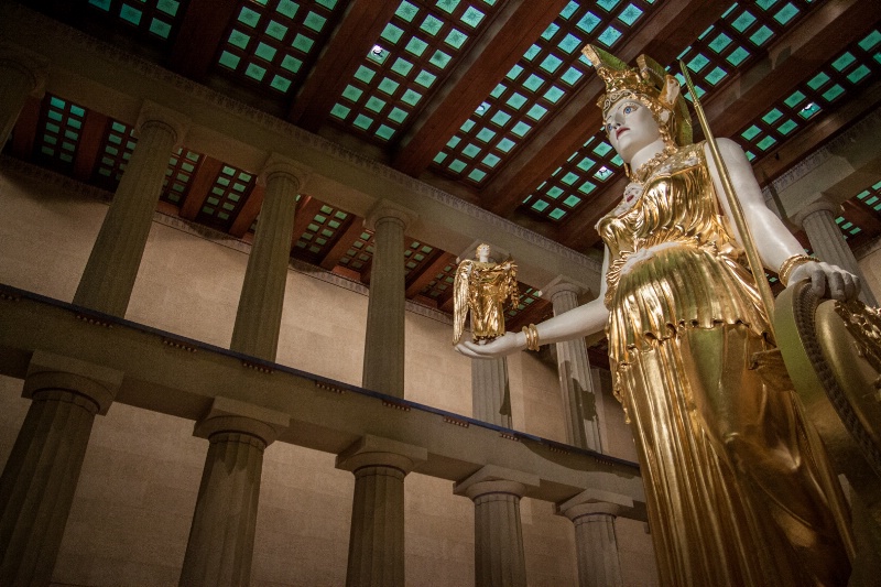 40 ft Athena statue Nashville Parthenon