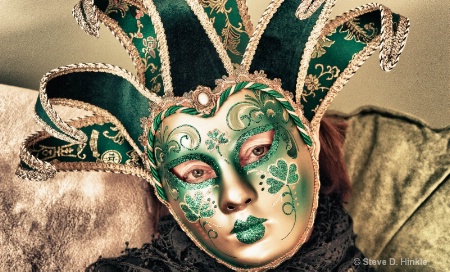 Masquerader In Green