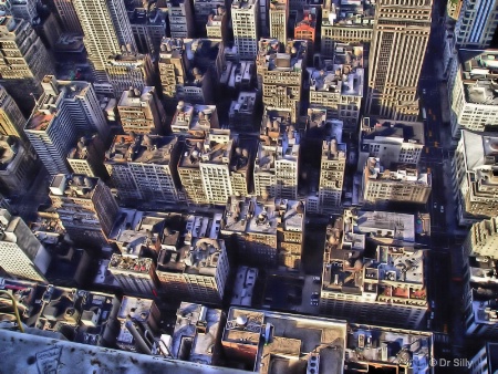 Looking Down Over New York City