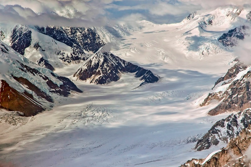 Glaciers In the Alaska Range