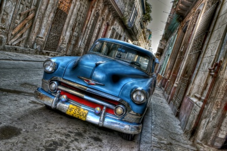 Old Chevy In Cuba