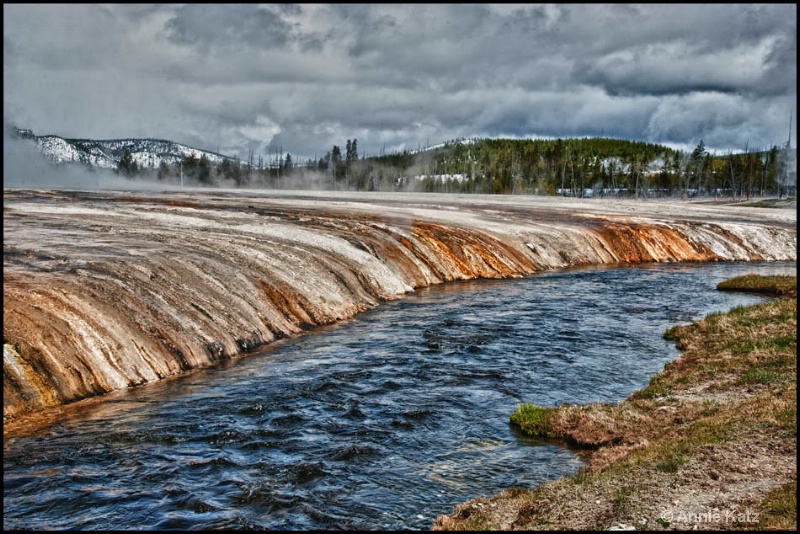 yellowstone thermal runoff - ID: 12862824 © Annie Katz