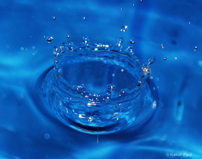 Blue splash