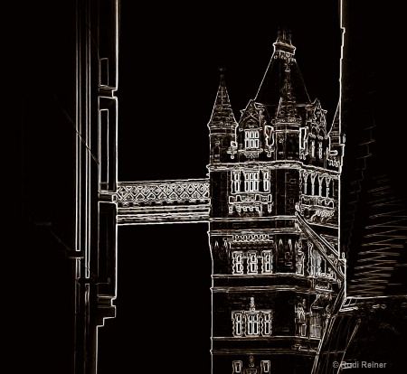 Tower Bridge abstract, London 