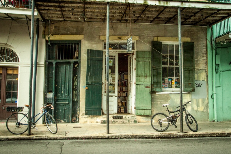 Quaint antique book store in New Orleans