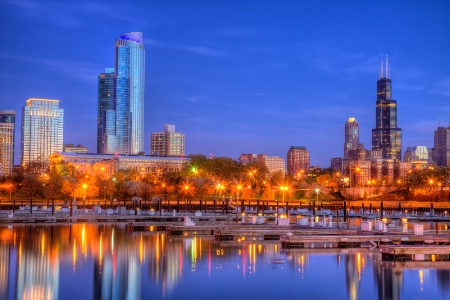 Skyline from Burnham Harbor