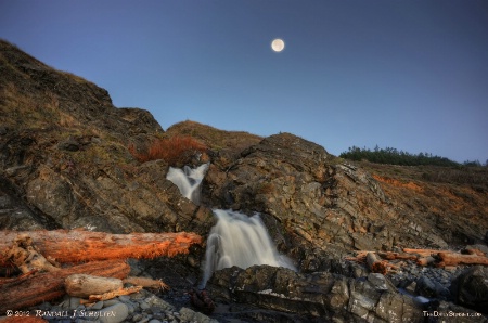 Waterfall in the Moonlight