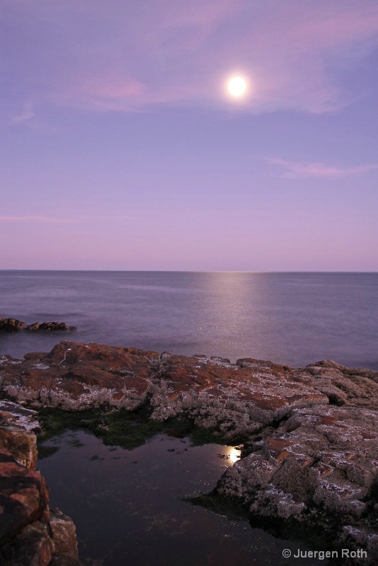 Moonrise in Acadia National Park