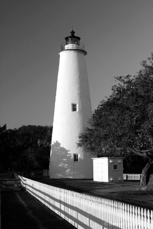 Ocracoke Lighthouse B&W