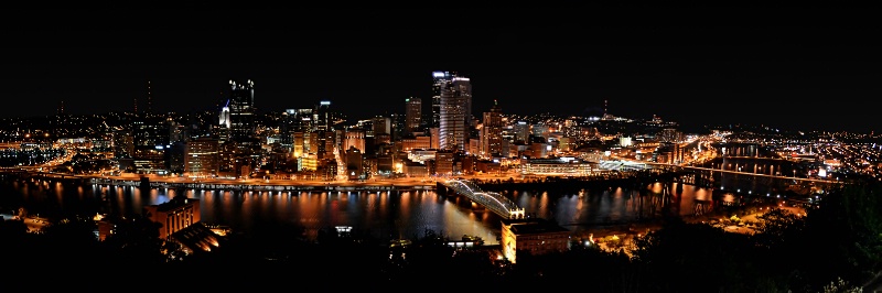 Pittsburgh Nightscape Panorama