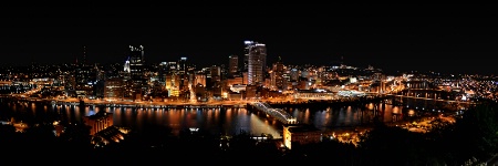 Pittsburgh Nightscape Panorama