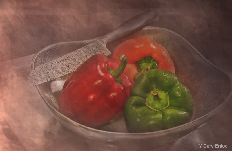" Stuffed Peppers in the Making "