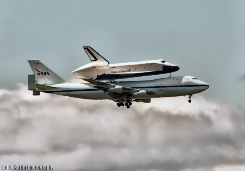 Space Shuttle Enterprise Arriving A JFK