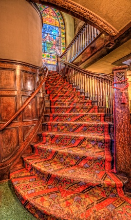 Stairs to the Tiffany Window