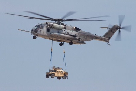 USMC CH-53 Super Stallion Transporting Vehicle