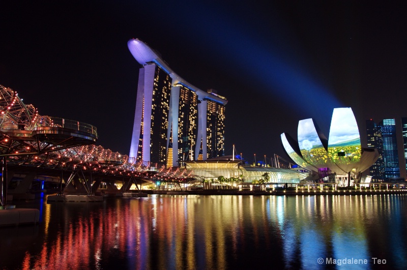 Night landscape - Singapore Skyline 