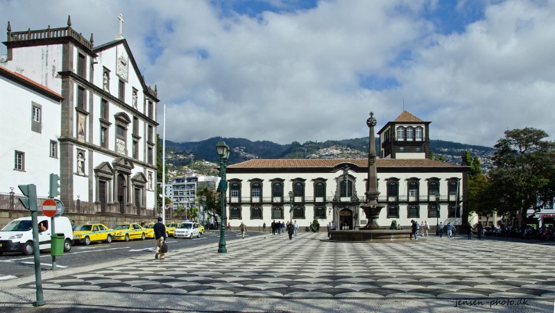 City Hall Square in Funchal, Madeira, Portugal