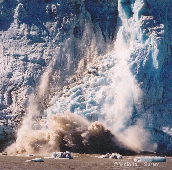 Glacier Calving - Cordova Alaska