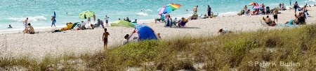 Florida beach, in-camera panorama