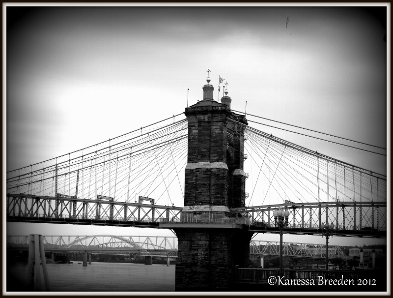 Bridge into Cincinnati...