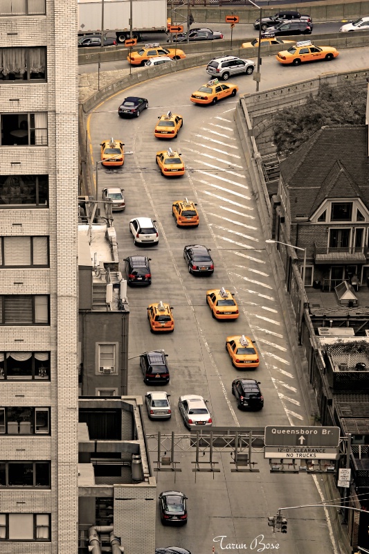 Yellow cabs of New York.