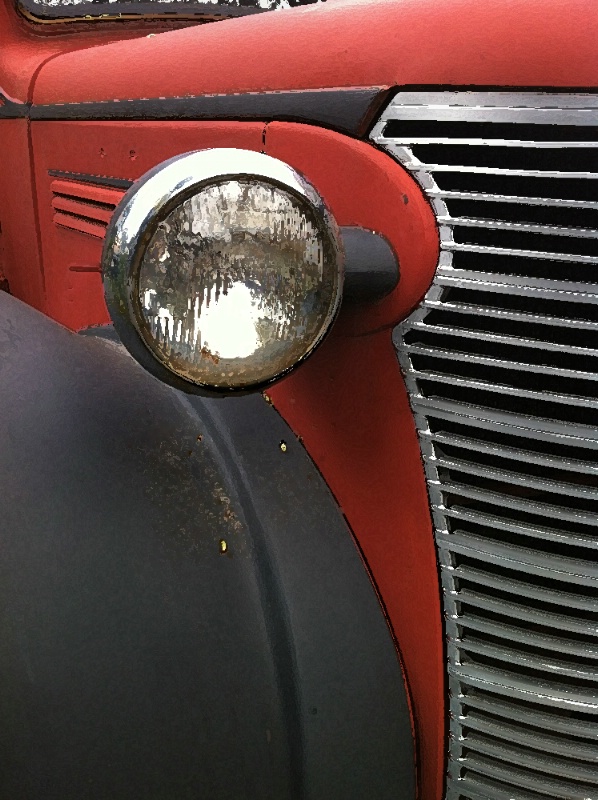 Old Truck Grille and Headlight