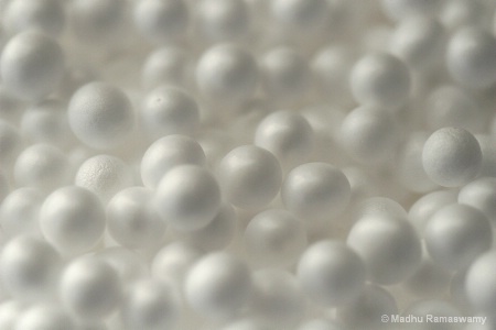Pearls inside a bean bag...