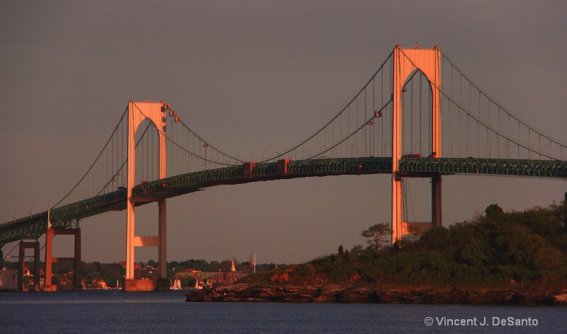 Sunset Glow - Newport Bridge