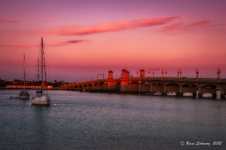 Evening Color at the Bridge of Lions