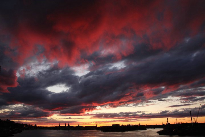 Blazing Stockholm Sunset - ID: 13008051 © Kenneth J. Creary