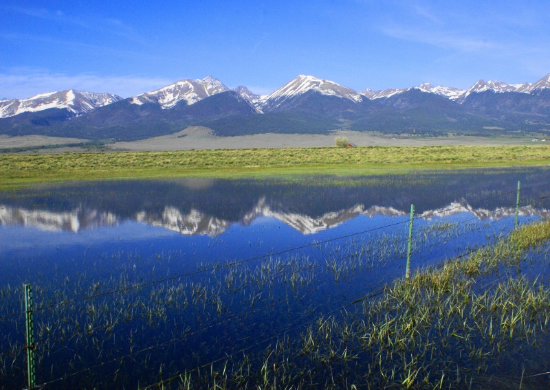 Sangres Reflections - ID: 13010264 © Sharon L. Langfeldt